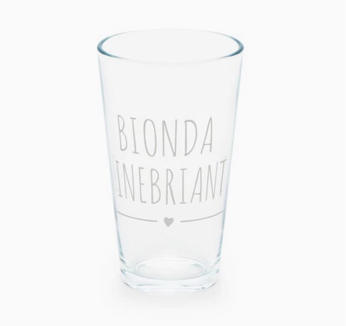 Bicchiere Birra Bionda inebriante