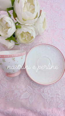 Set Tazza e Piattino serie Flower - disegno A