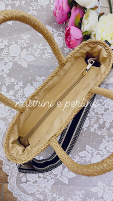 Mini Bag in paglia Ily