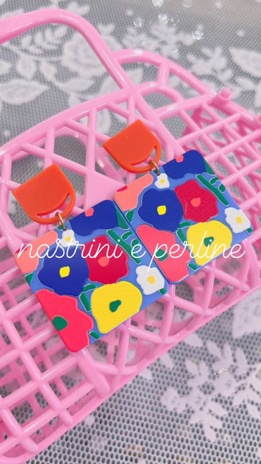 Coppia orecchini Summertime Fiori Pop