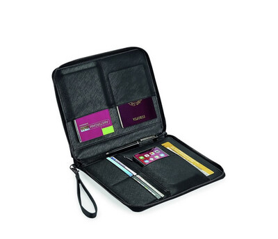 Organiser ecopelle personalizzato nero collezione Elite