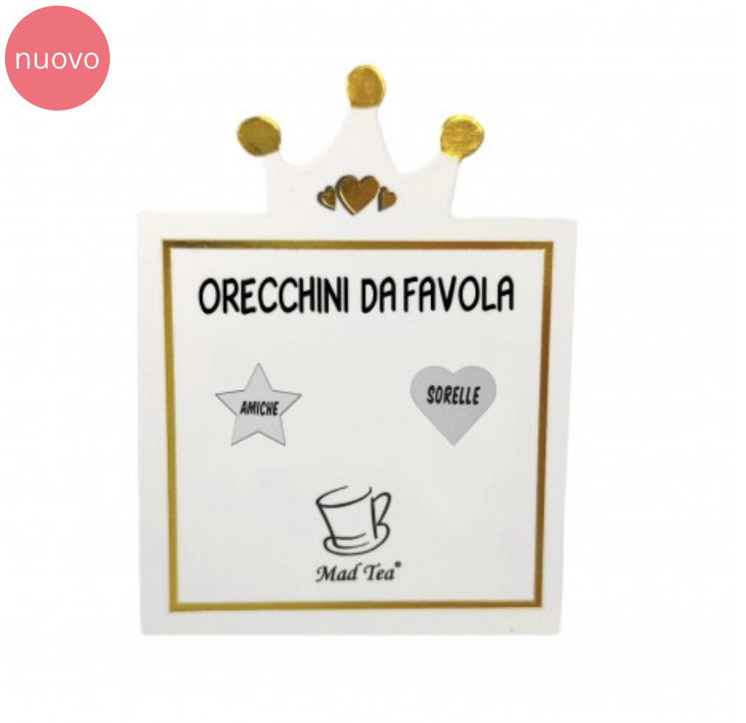 Orecchini bottoncino Mad Tea  Amiche Sorelle