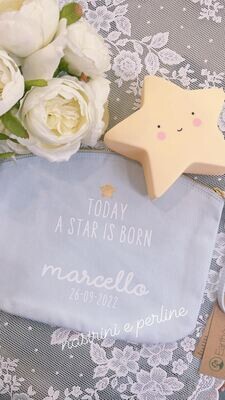 Pochette baby personalizzabile "Today a star is born"