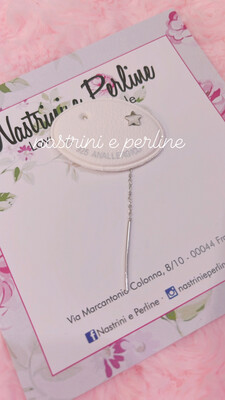 Monorecchino filo stella argento arg. 925