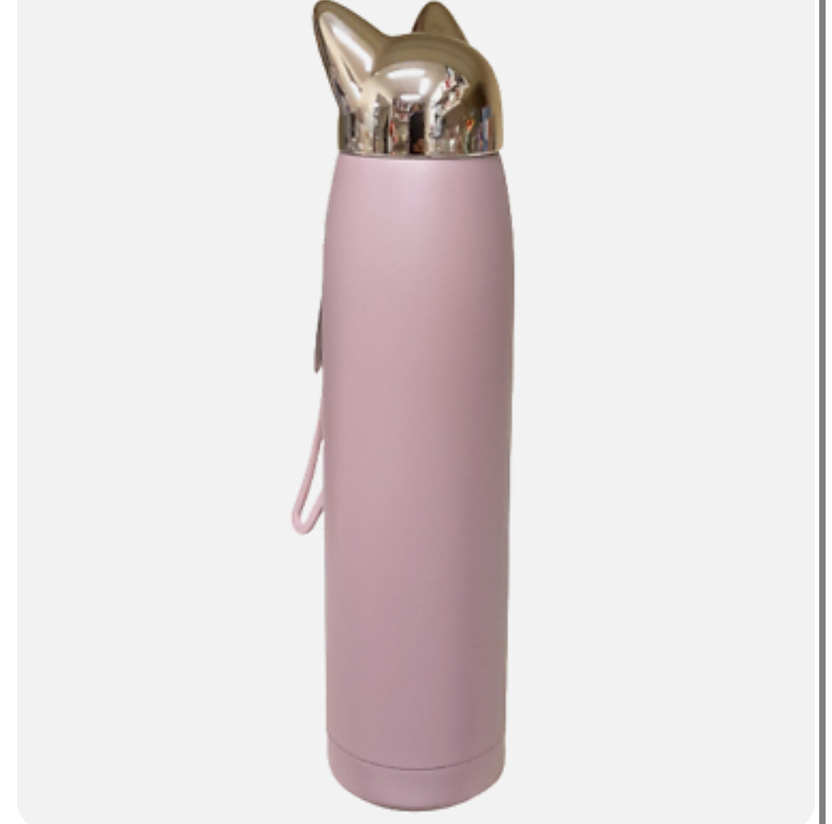 Bottiglia termica gatto rosa