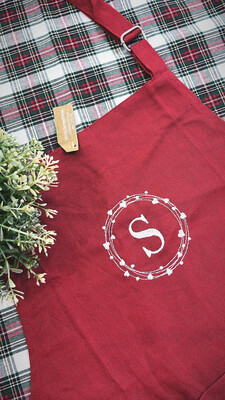 Grembiule rosso personalizzato 