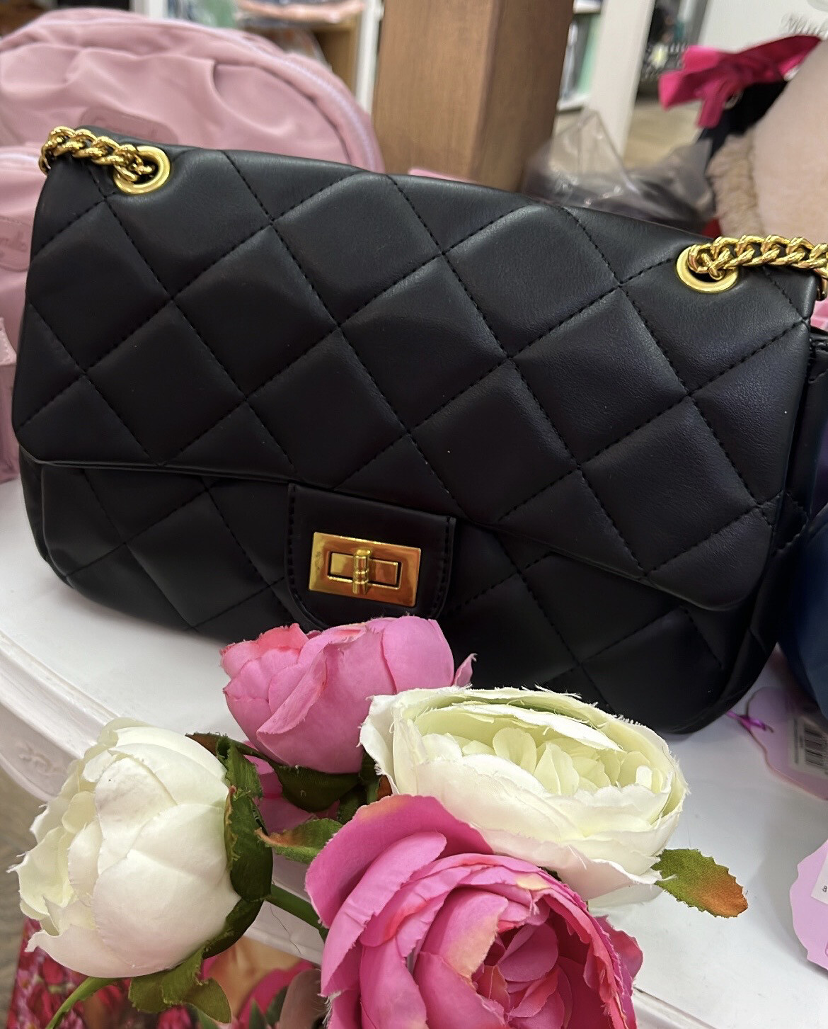 Borsa con catena Sofia Grande colore nero
