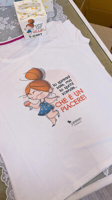 Maglietta T-shirt Le Pupette - Lo Spread sale, ma lo spritz scende che è un piacere