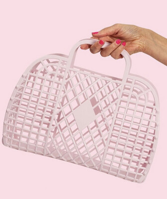 Borsa Sunjellies large pink rosa chiaro