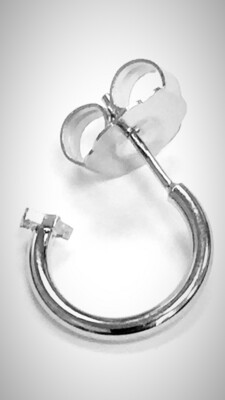 Coppia cerchietti orecchini bocca rossa finitura argento