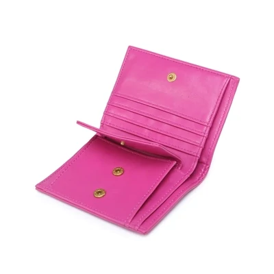Portafoglio piccolo fucsia con zip Saffiano art. MC3824-02