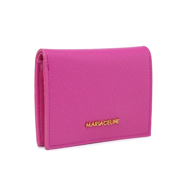 Portafoglio piccolo fucsia con zip Saffiano art. MC3824-02