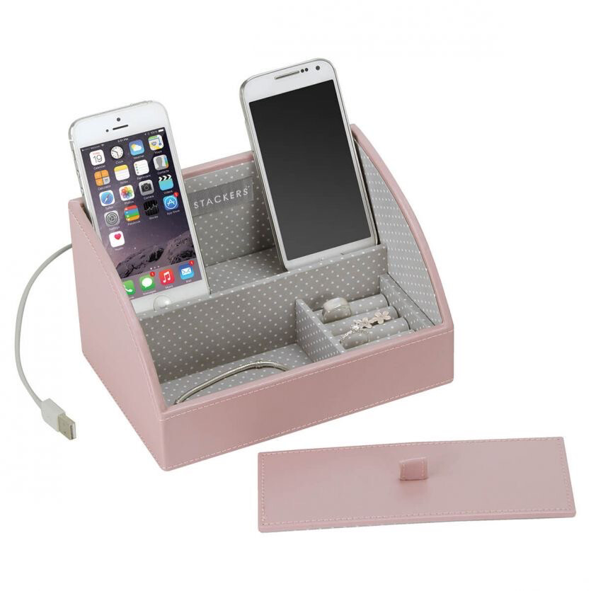 Accessorio da comodino e scrivania Stackers rosa 73348