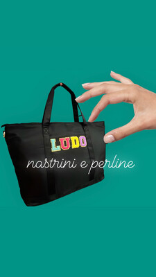 Borsa L manici e tracolla  Malibu nero
