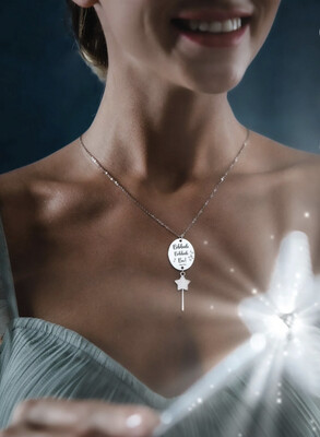 Collana Mad Tea Cenerentola bacchetta magica”Bibbidi Bobbidi Bu!” CC015