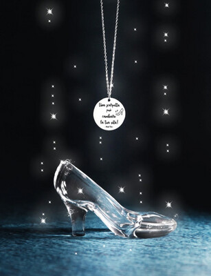 Collana Mad Tea  Cenerentola “Una scarpetta può cambiare la tua vita” CC014