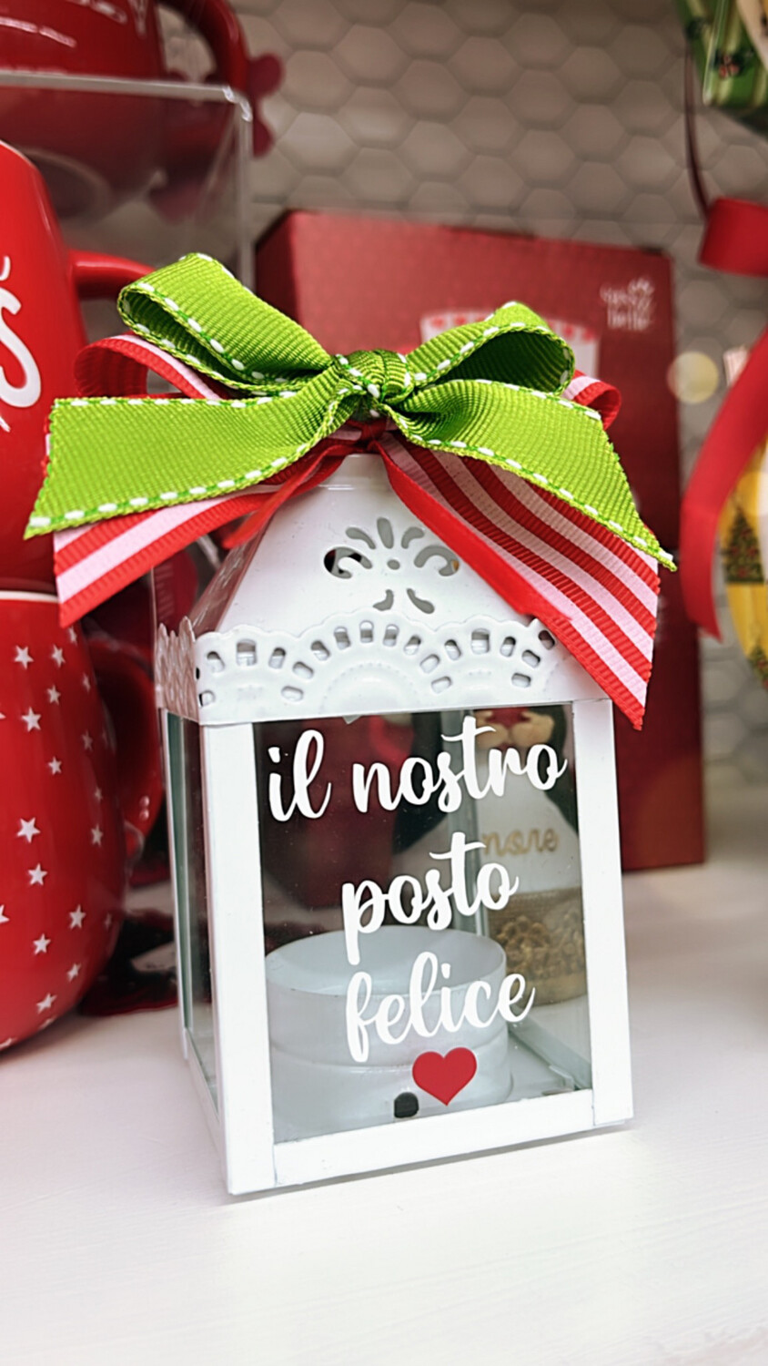 Lanternina metallo Il nostro posto felice