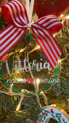 Decorazione plexi 10 cm personalizzata