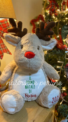 Peluche personalizzato grande Renna