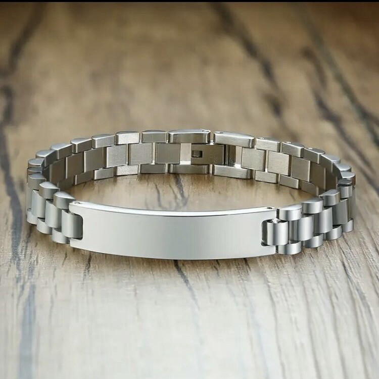 Bracciale uomo acciaio modello Alex argentato