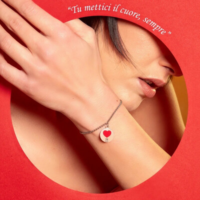 Bracciale Moneta cuore you Mad Tea MCB007