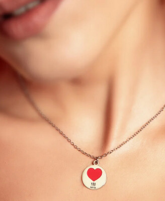 Collana Moneta cuore you MadTea MCC007
