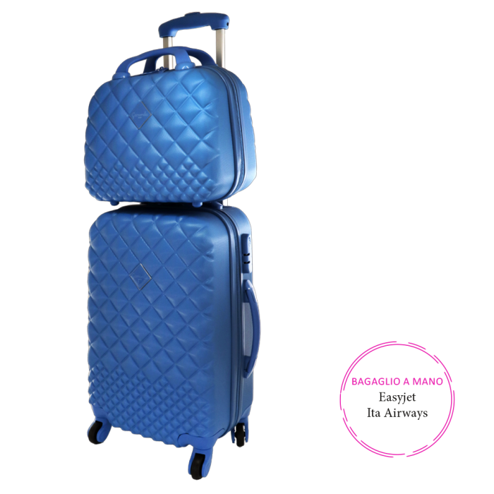 Set trolley e vanity case blu jeans Camomilla 58594