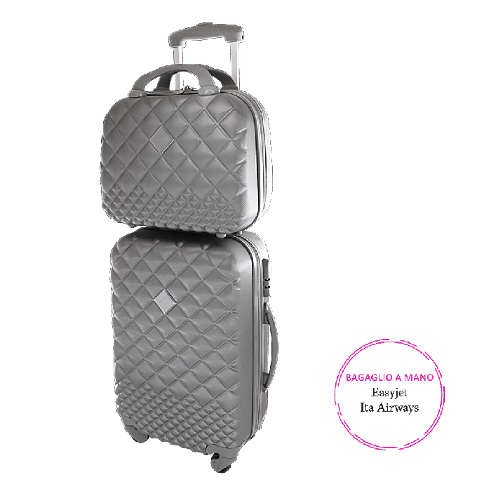 Set trolley e vanity case silver argento Camomilla 58597