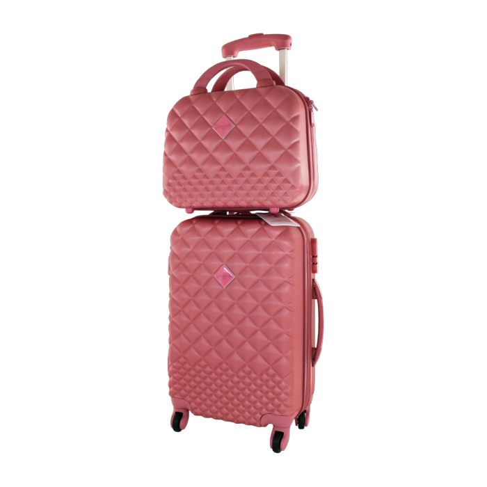 Set trolley e vanity case rosa cipolla Camomilla 63907