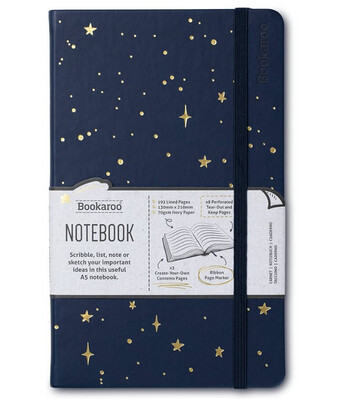 Notebook A5 moon and stars