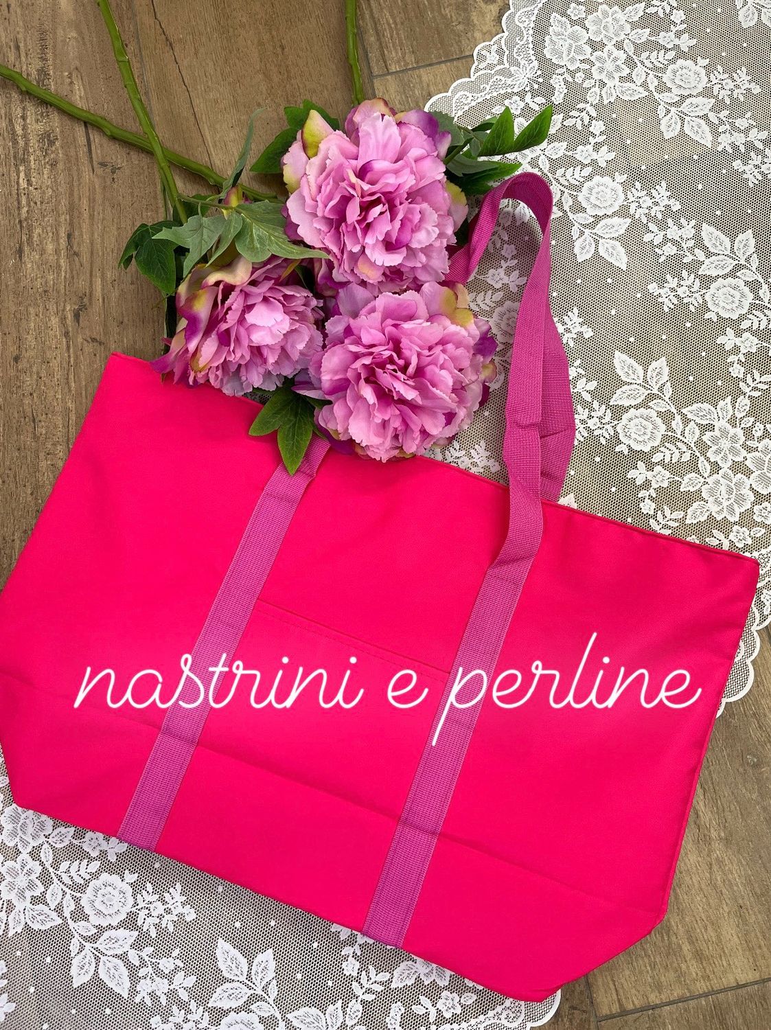 Borsa comoda Nicky fuxia