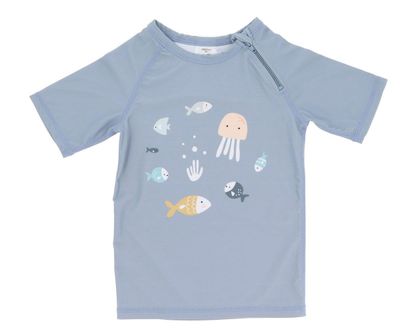 T-shirt protezione solare +50 Pesci Taglia M 4-5 anni