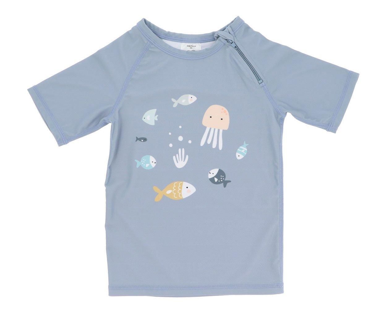 T-shirt protezione solare +50 Pesci Taglia XS 12-18 mesi
