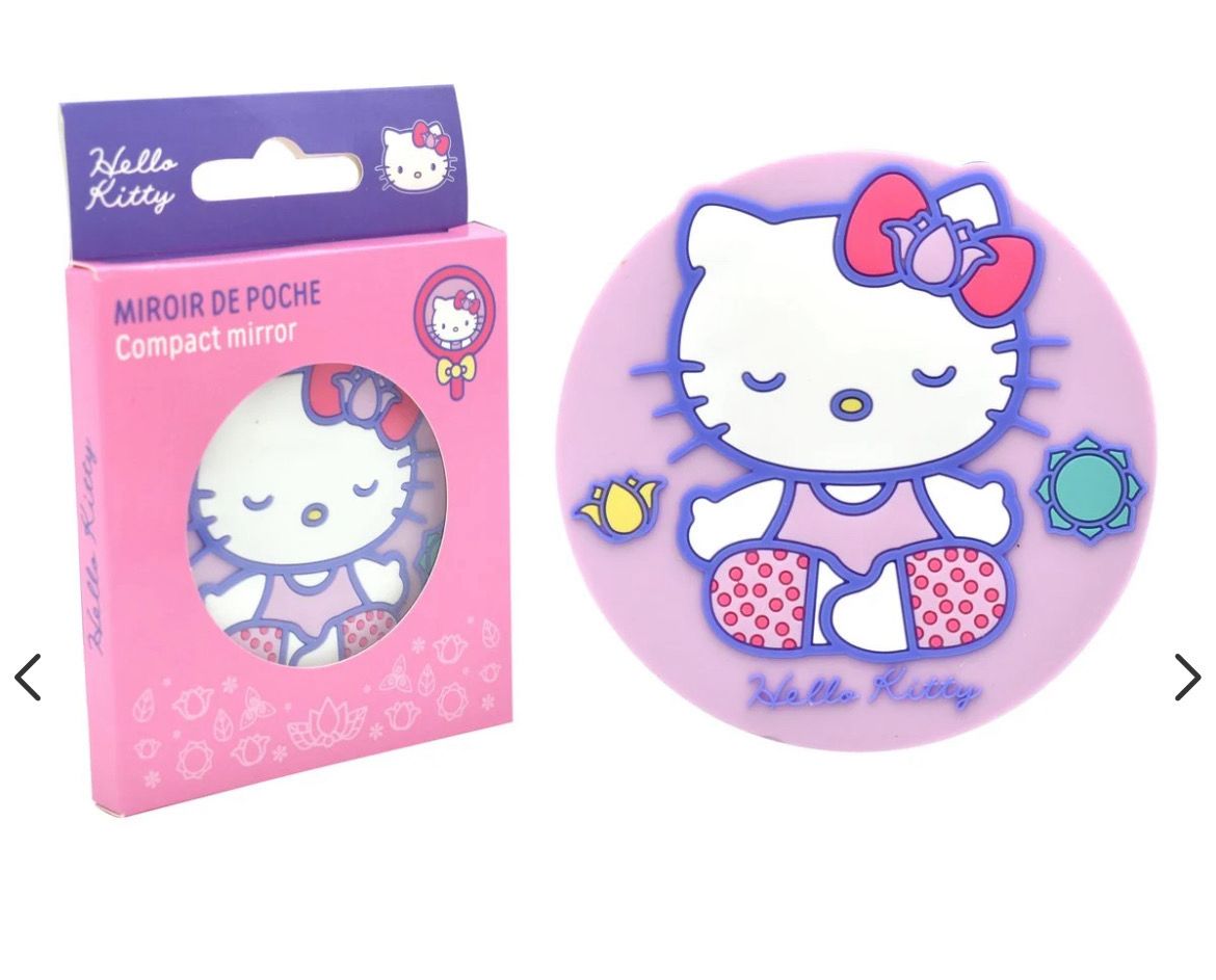 Mini specchietto da viaggio e borsa di  Hello Kitty
