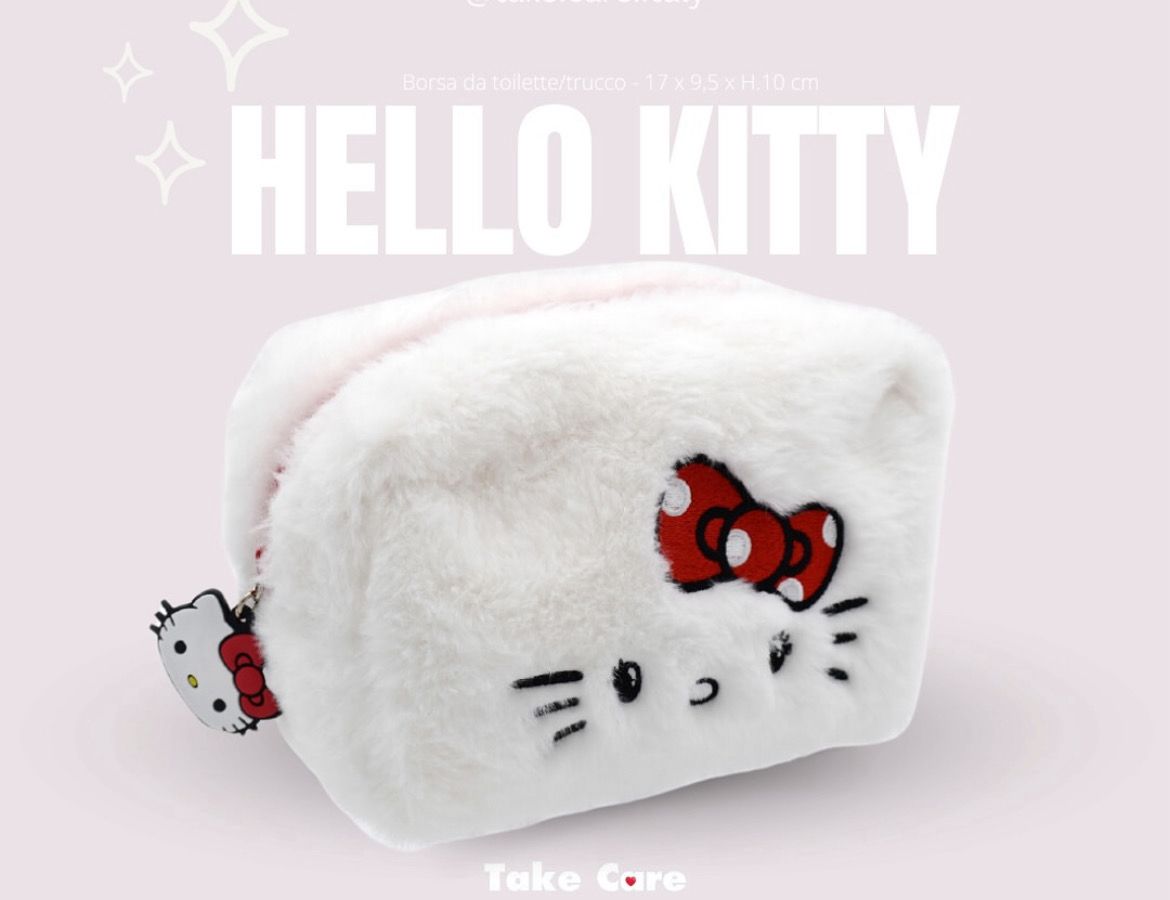 Beauty case necessaire Hello Kitty peluche
