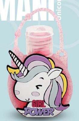 Gel mani unicorno Girl power