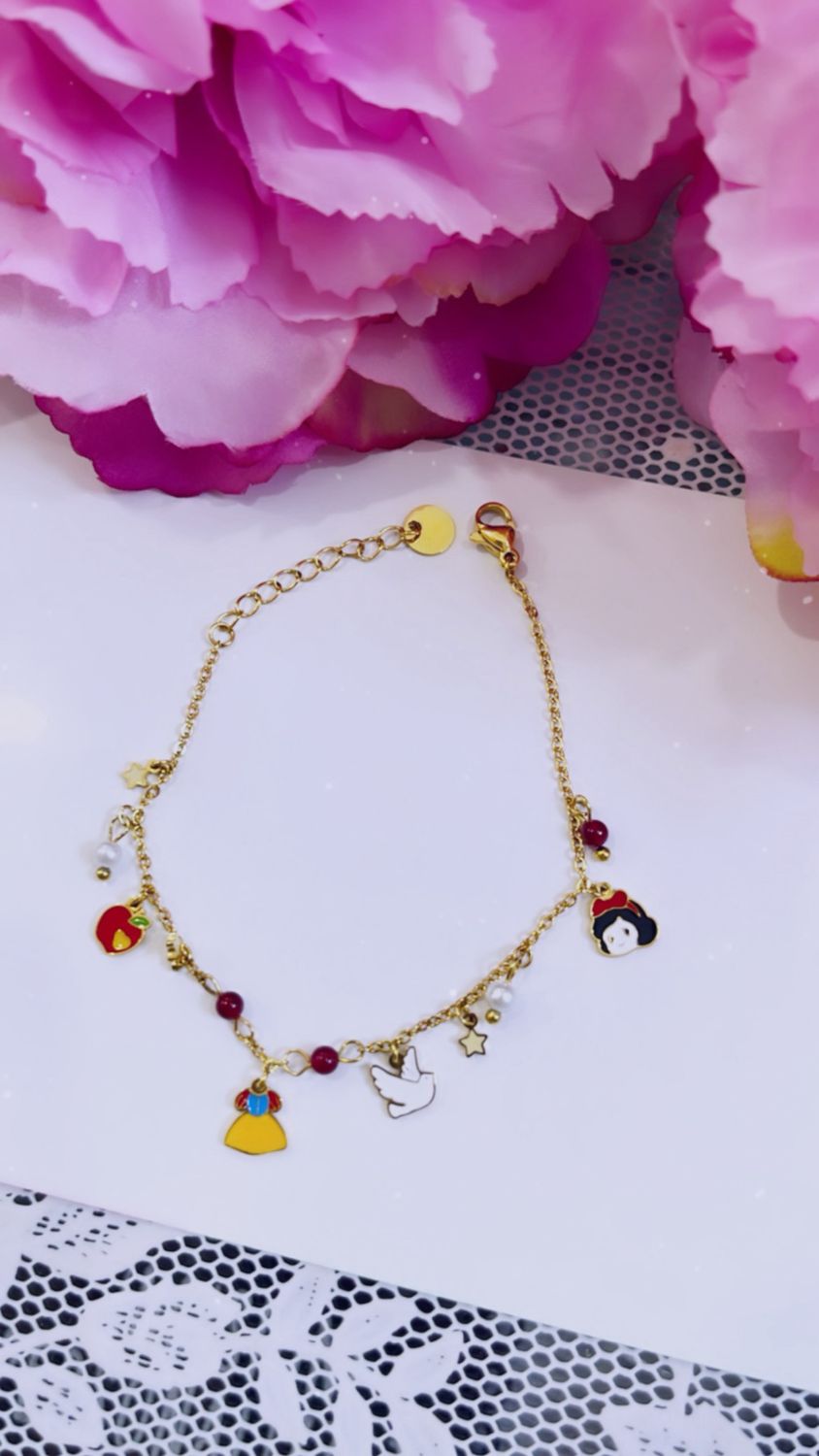 Bracciale acciaio Principessa Biancaneve