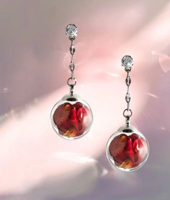 Coppia Orecchini dell’amore e dell’amicizia Mad Tea Rosa GDO006
