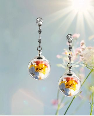 Coppia Orecchini della magia Mad Tea Fiori di campo GDO010