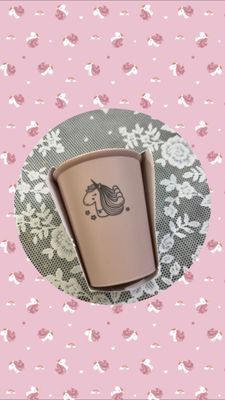 Bicchiere rosa Unicorno Tutete
