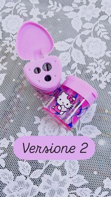 Temperino Hello Kitty versione rosa con serbatoio