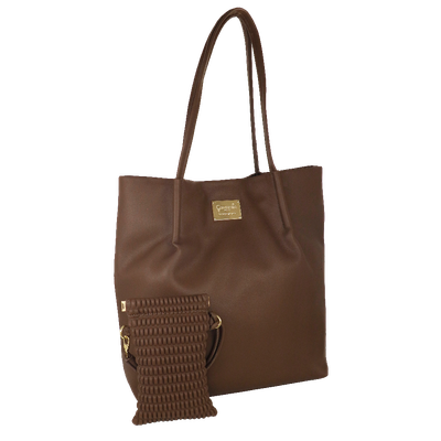 BORSA e PORTA CELL. DAILY TOTE BAG COGNAC Camomilla Milano