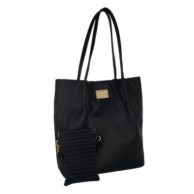 BORSA e PORTA CELL. DAILY TOTE BAG NERA Camomilla Milano