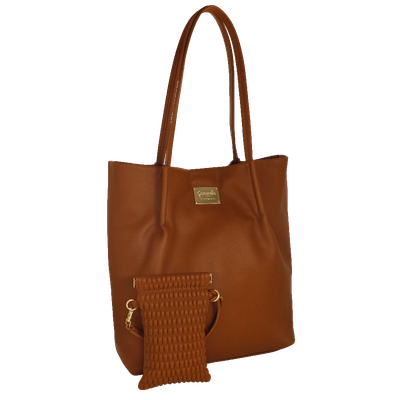 BORSA e PORTA CELL. DAILY TOTE BAG MARRONE Camomilla Milano
