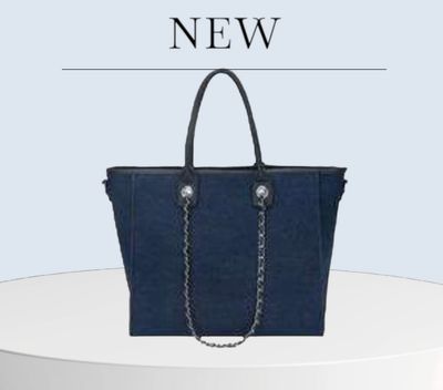 Borsa da giorno Jinny in denim, personalizzabile