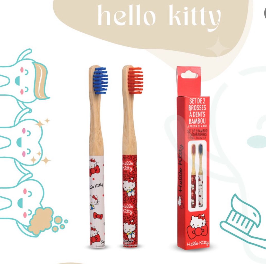 Set di 2 spazzolini da denti Hello Kitty