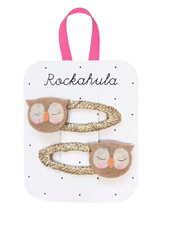 Set 2 Mollette Clic Clac Gufo Rockahula