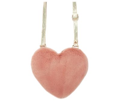 Borsetta a tracolla cuore rosa phard peluche Rockahula