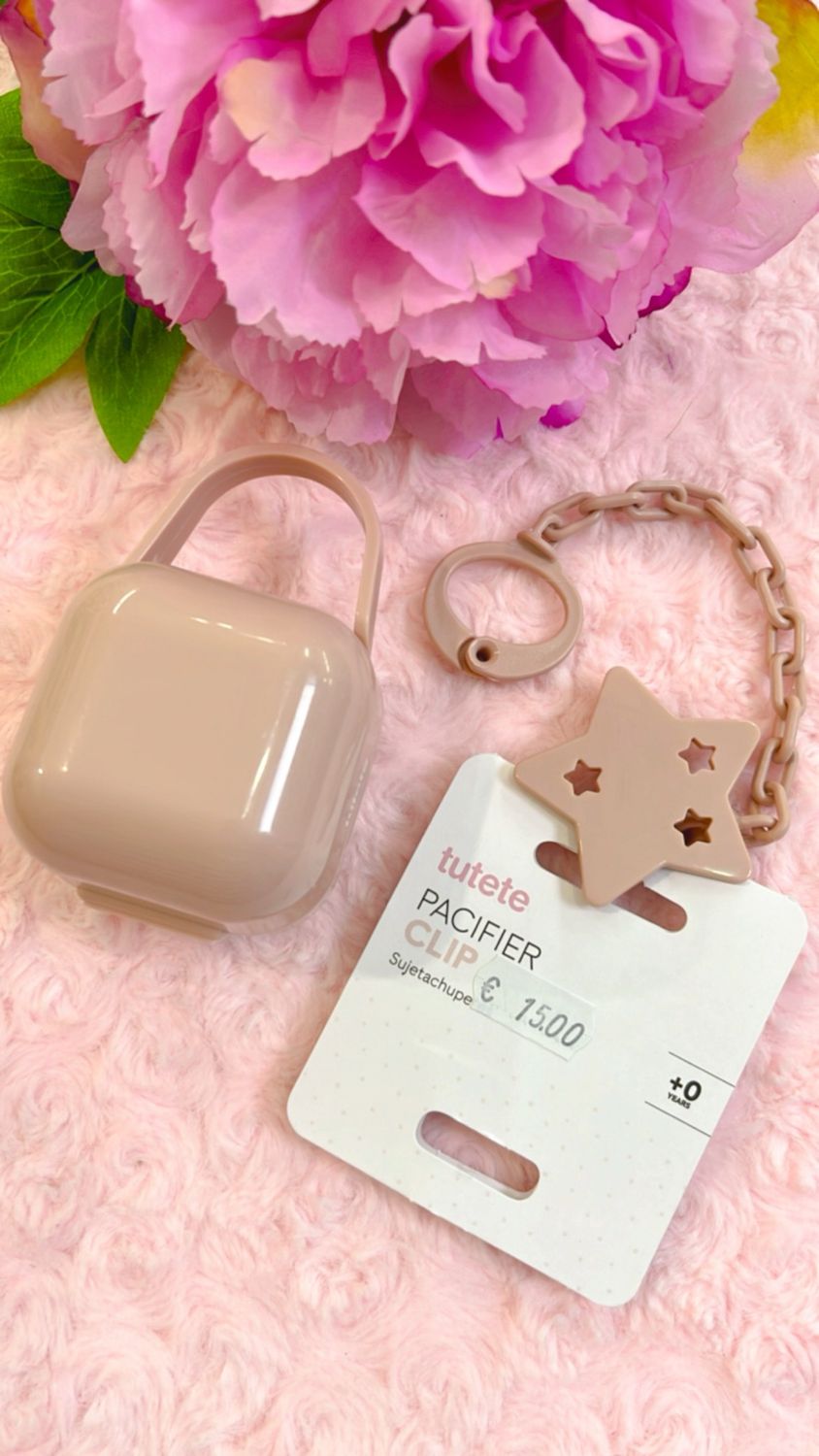 Set personalizzato rosa blush di scatolina e catenella con stella