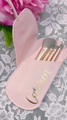 Set pennelli make-up con astuccio personalizzato